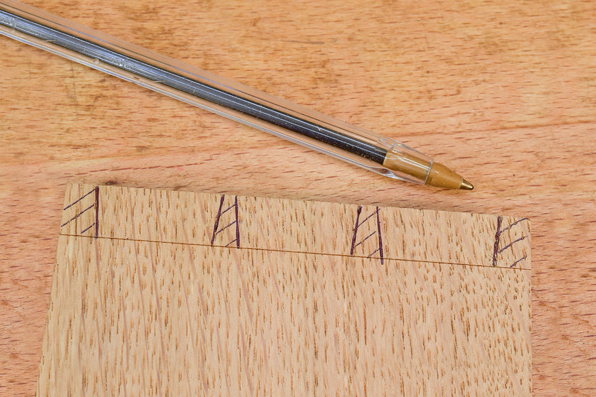 The Through Dovetail Joint; How To Mark Out The Tails