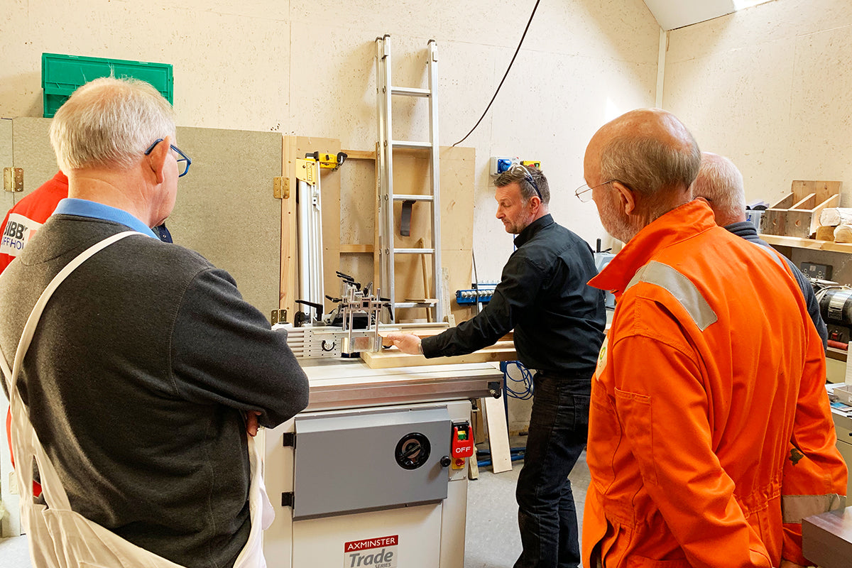Machinery training at The Bothy
