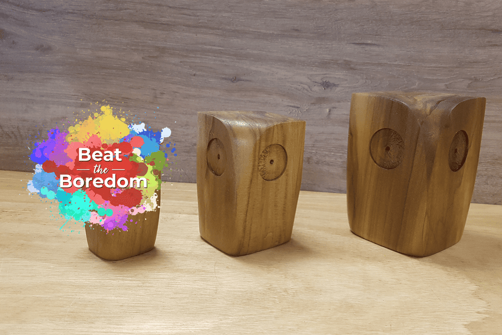 Beat The Boredom | Woodworking Projects For Kids – Wooden Block Owls ...