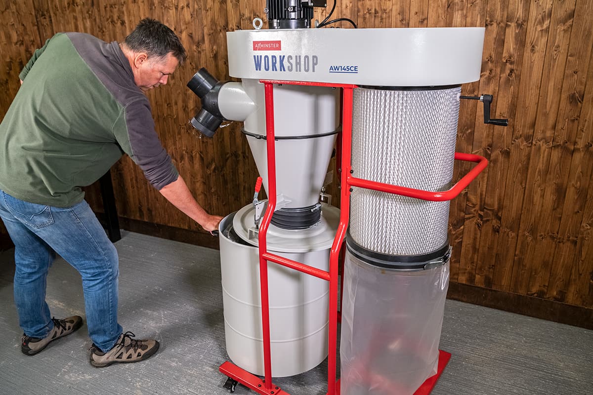 Axminster Workshop AW145CE Cyclone Dust Extractor - 230V