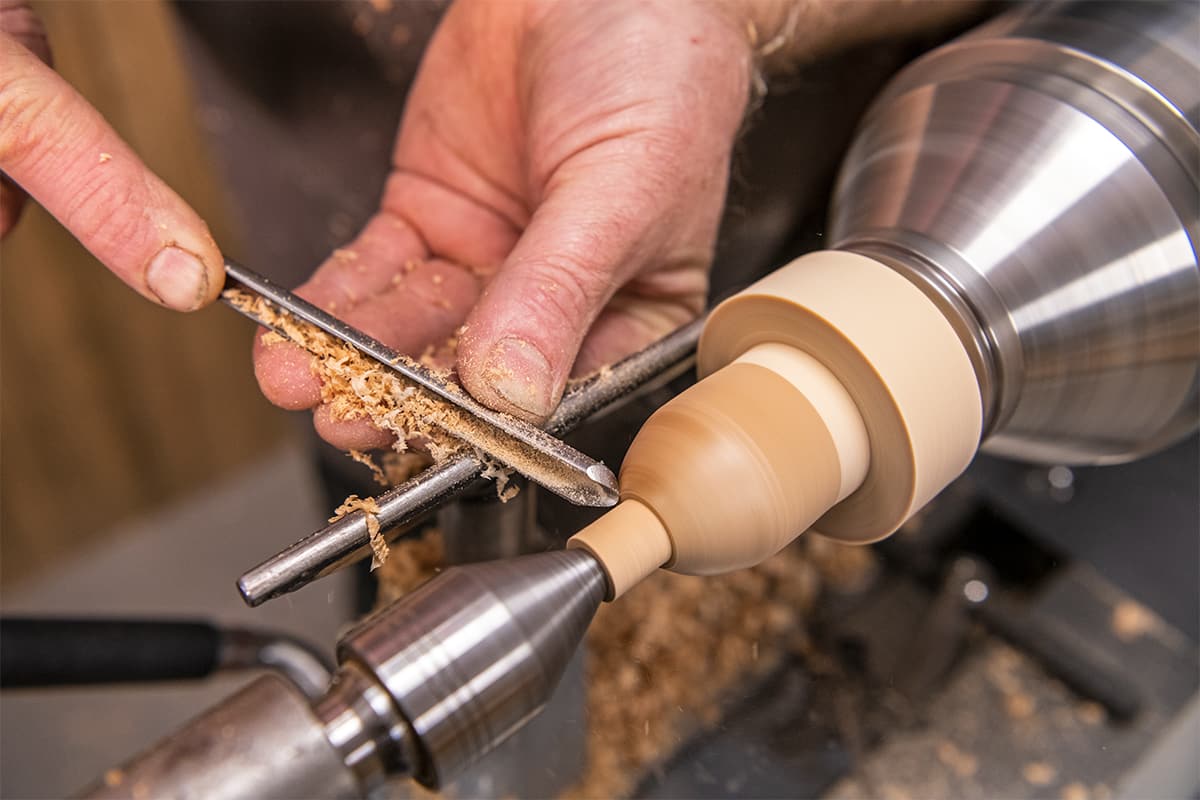 How to Turn a Wooden Baby Rattle - Turn the outer shape