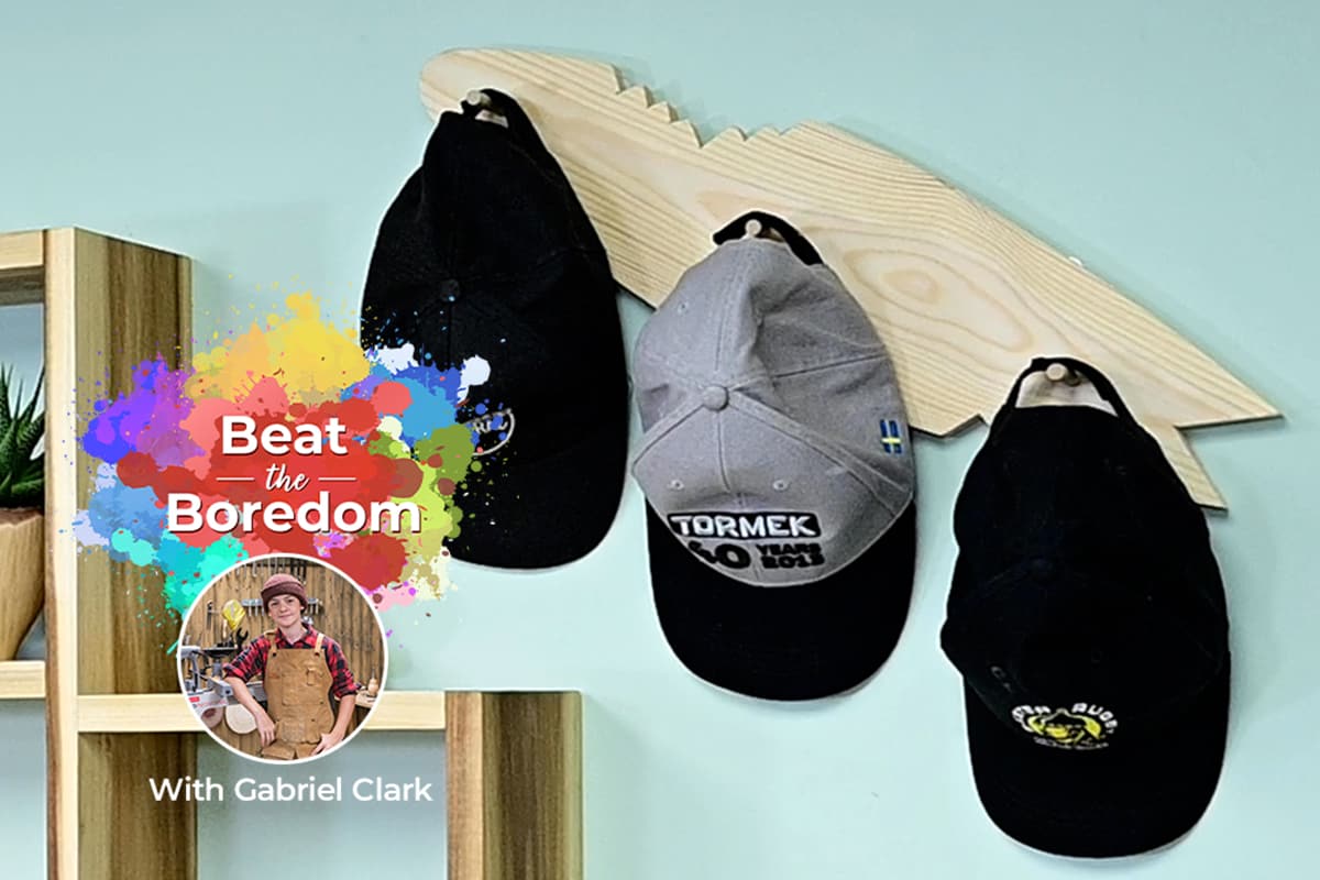 How to Make a Baseball Cap Rack | Beat the Boredom