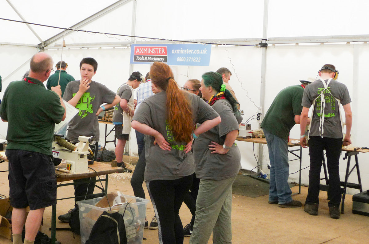 Support for scouts and guides interested in woodturning