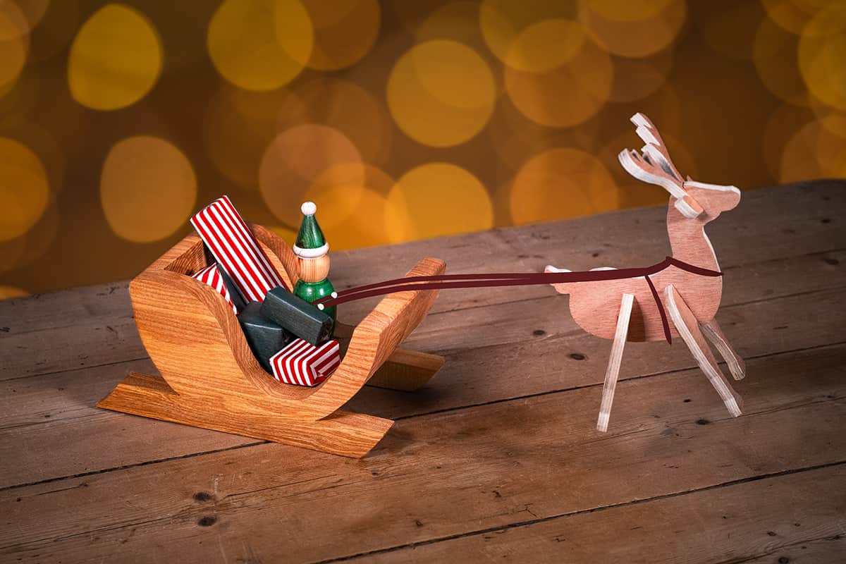 Festive projects - sleigh and reindeer