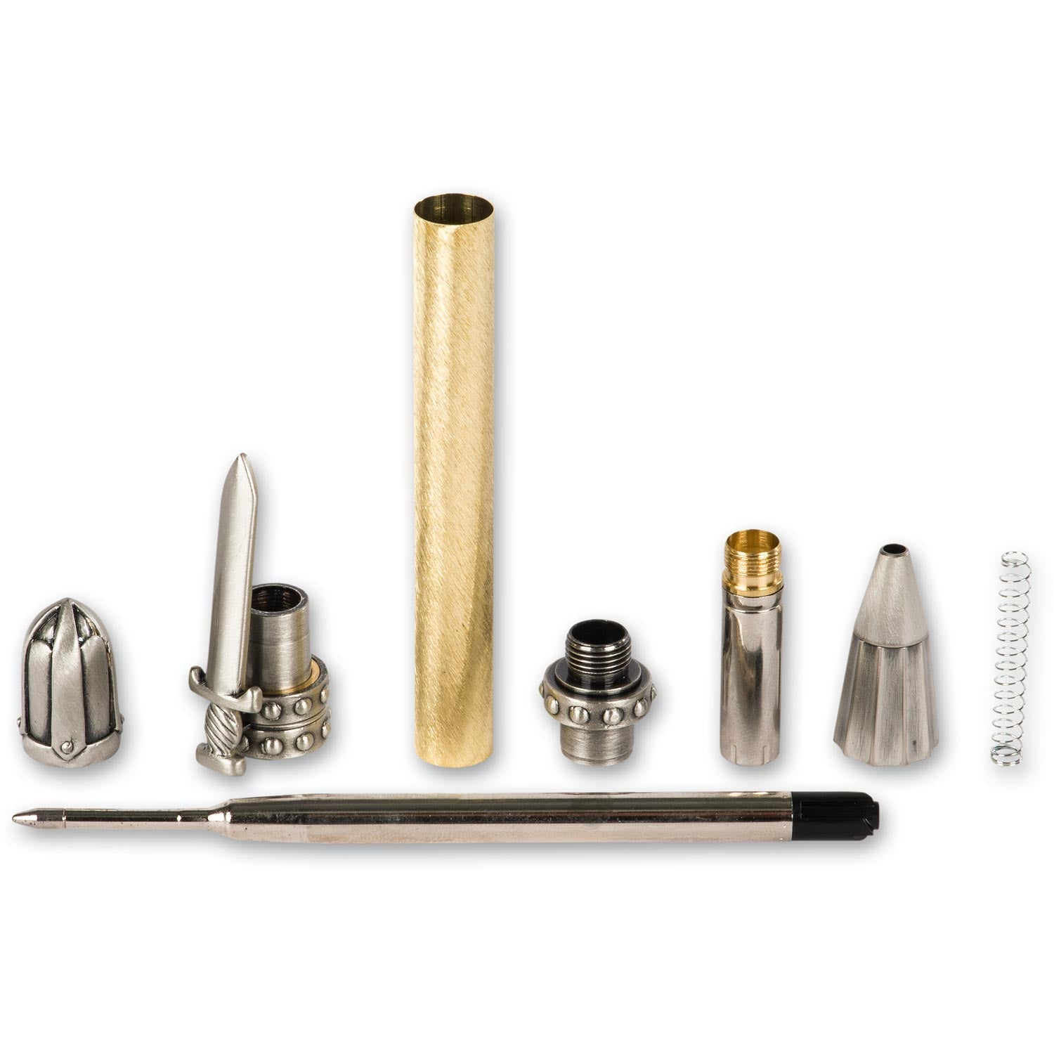 Knight Armour Twist Pen Kit - Antique Pewter