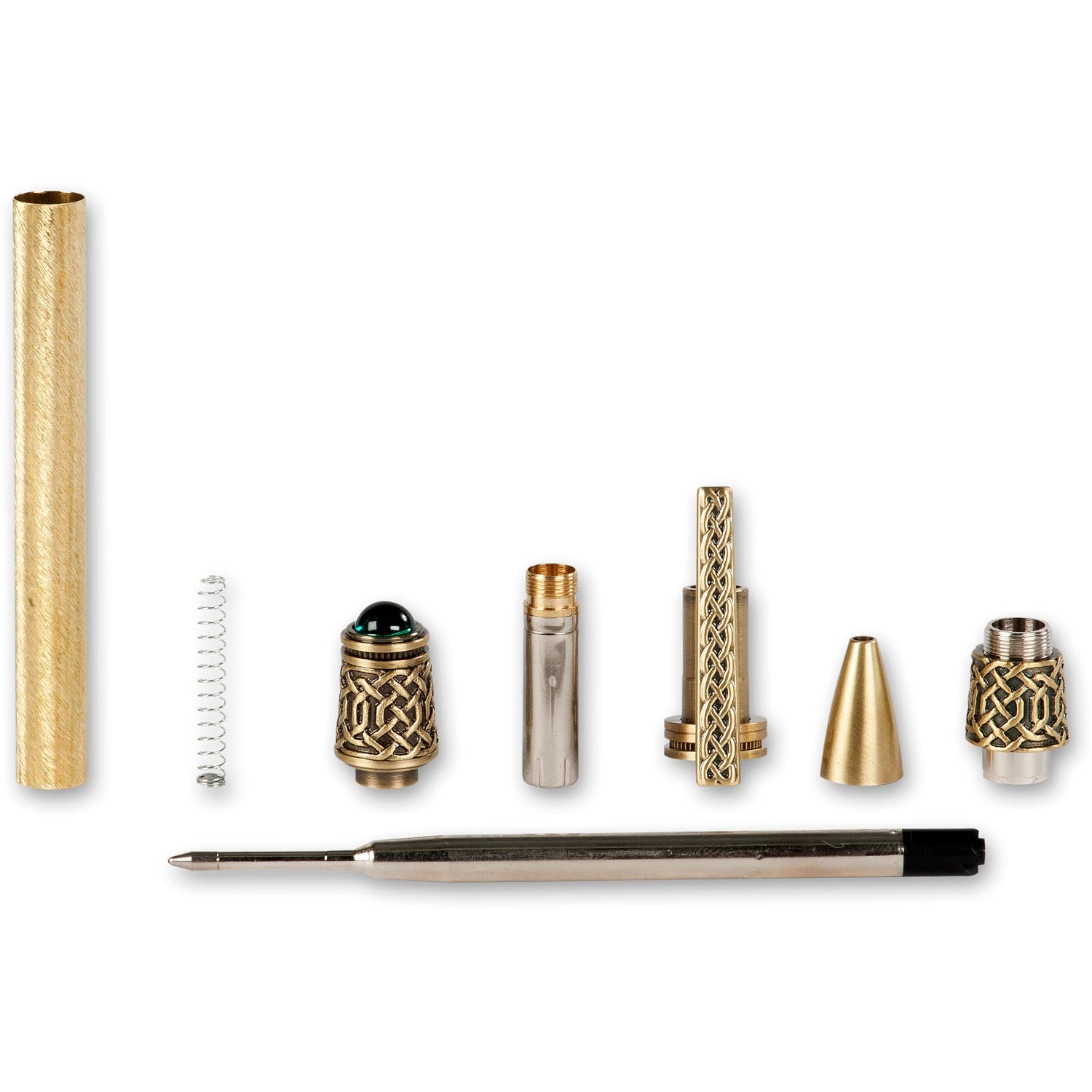 Celtic Twist Pen Kit - Antique Brass
