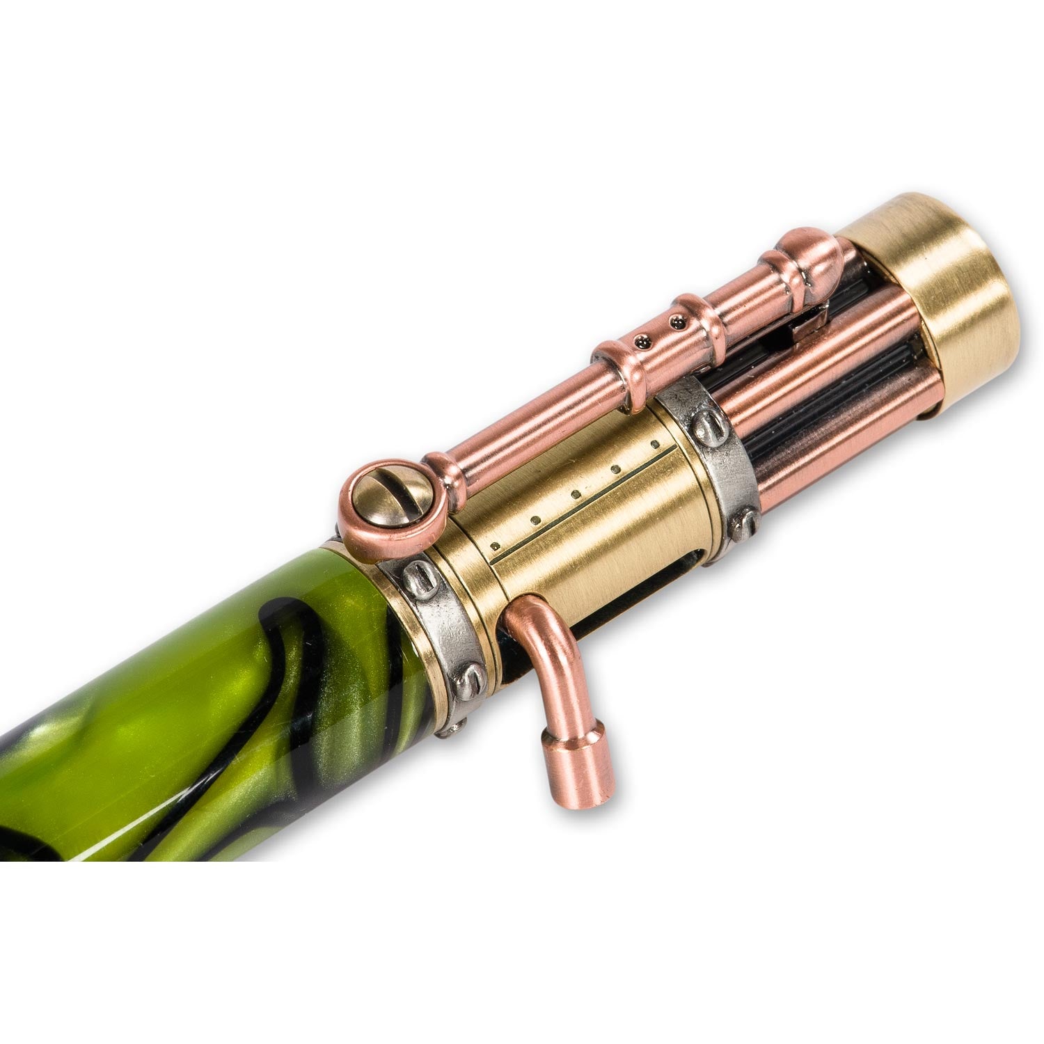 Steampunk Bolt Action Pen Kit - Antique Brass & Copper