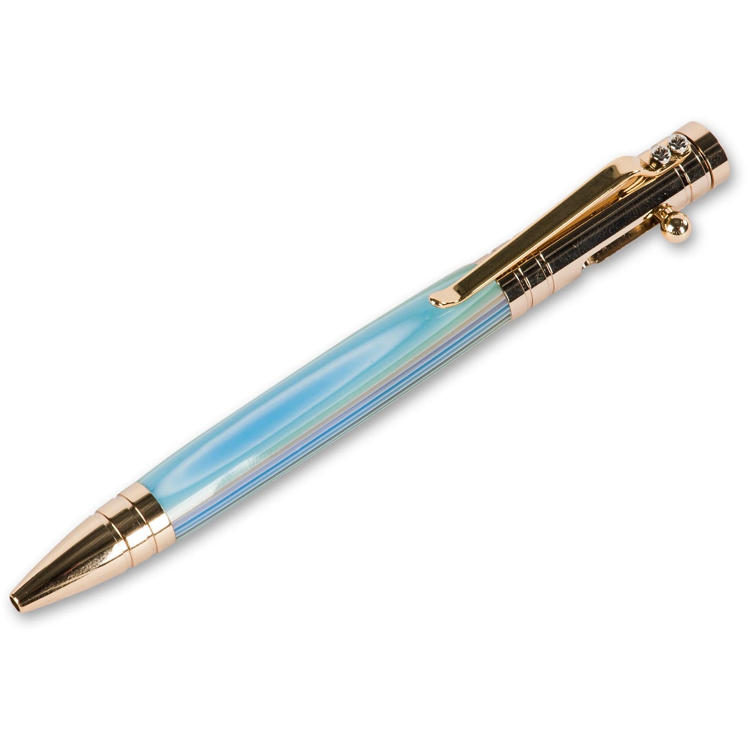 Bolt Action Tec-Pen Kit - 24kt Gold