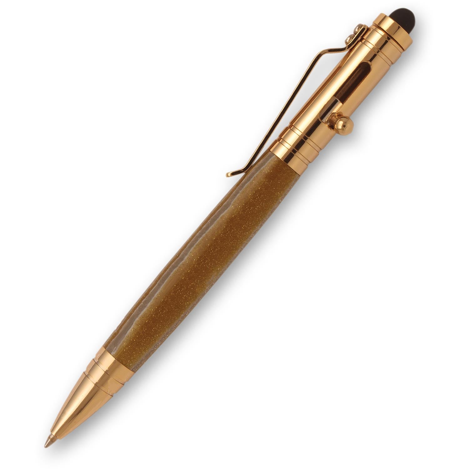 Bolt Action Tec-Pen Kit - 24kt Gold