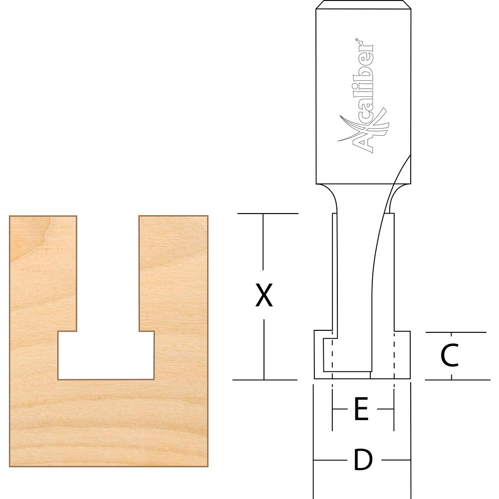 Axcaliber T-Slot Cutter for Track Clamps
