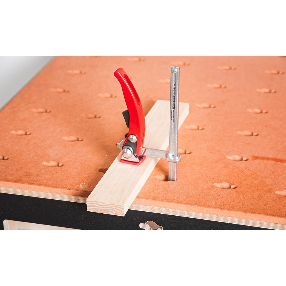 Axminster Quick Lever Guide Rail Clamp 160 x 60mm