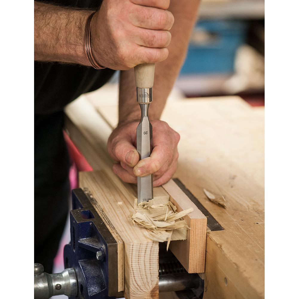 Rider Bevel Edge Chisels, Hornbeam Handles