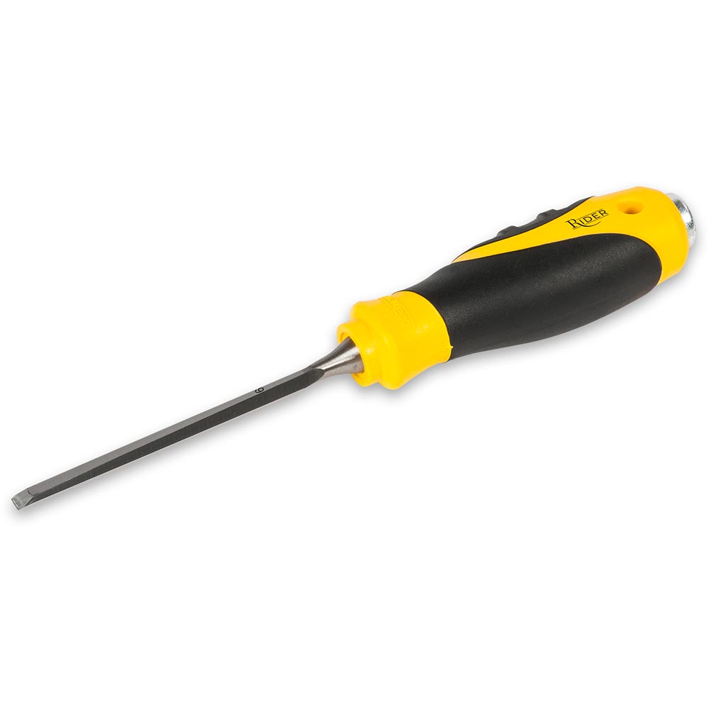 Rider Bevel Edge Chisels, Soft-Grip Handles