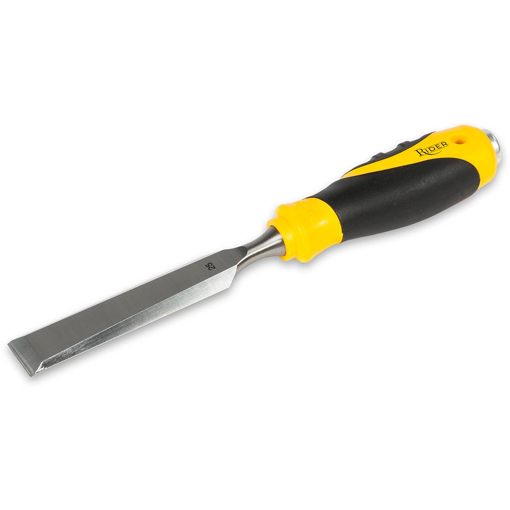 Rider Bevel Edge Chisels, Soft-Grip Handles