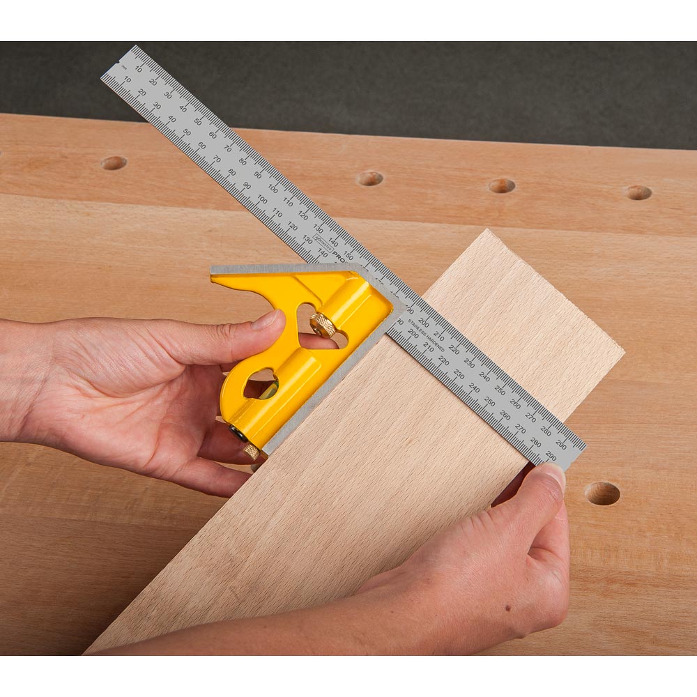 Axminster Combination Square Metric 300mm