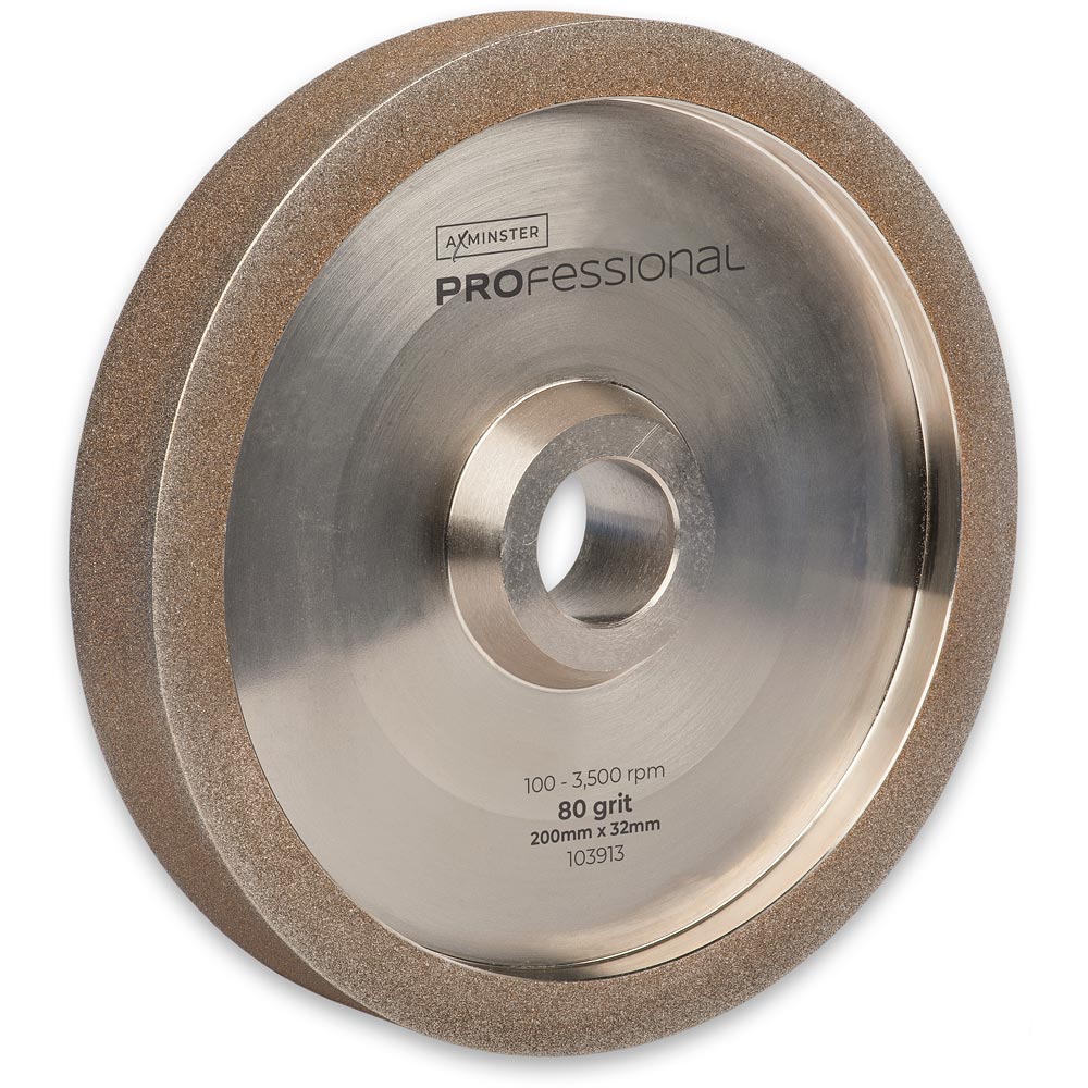 Axminster CBN Wheel 200 x 32mm - 80g