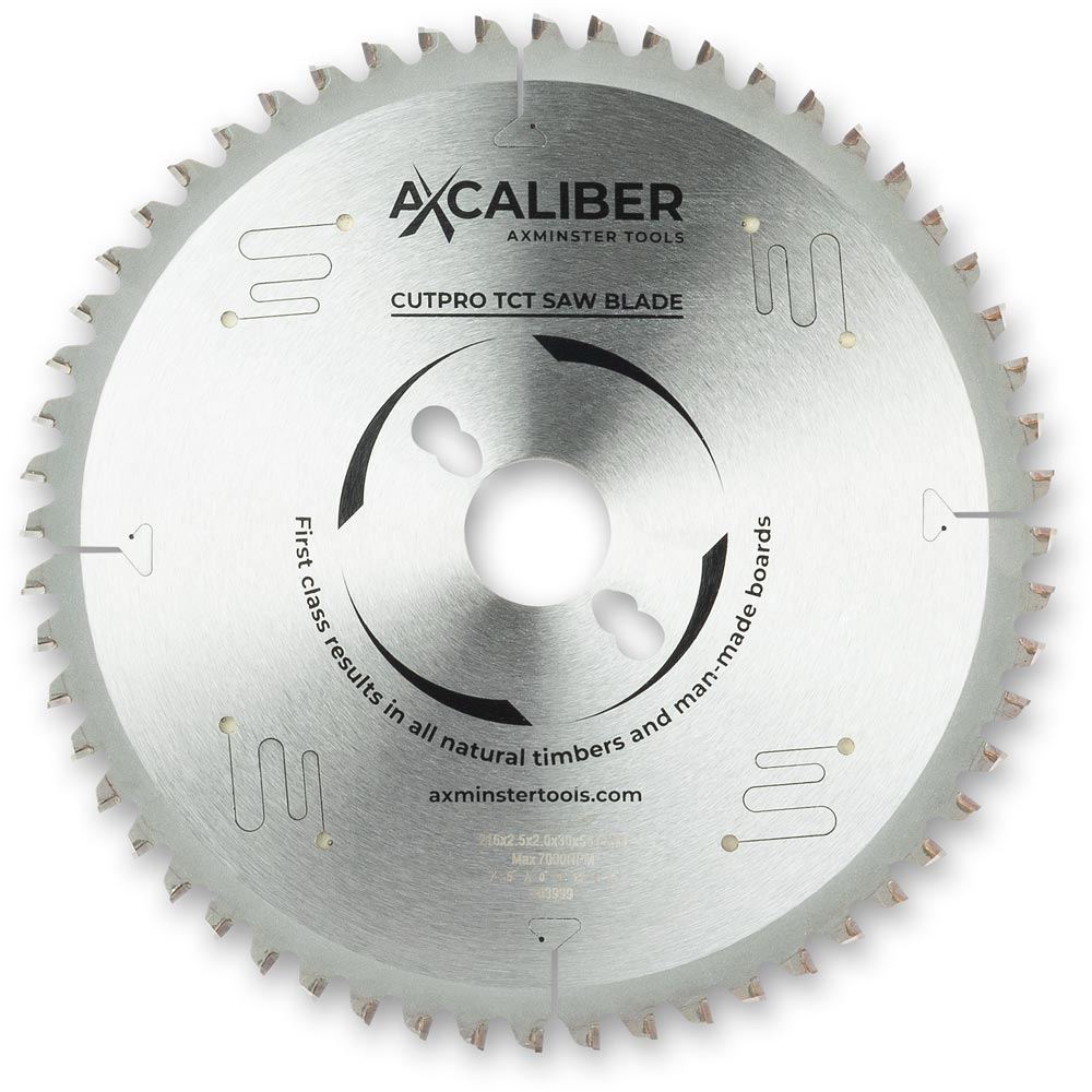 Axcaliber CutPro TCT Saw Blade Neg Rake - 216mm x 2.5mm x 30mm 56T