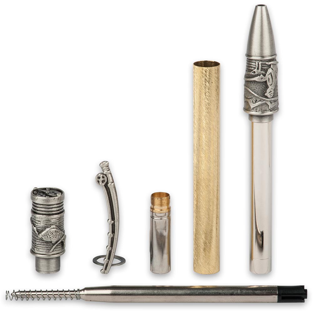 Fly Fishing Twist Pen Kit - Antique Pewter