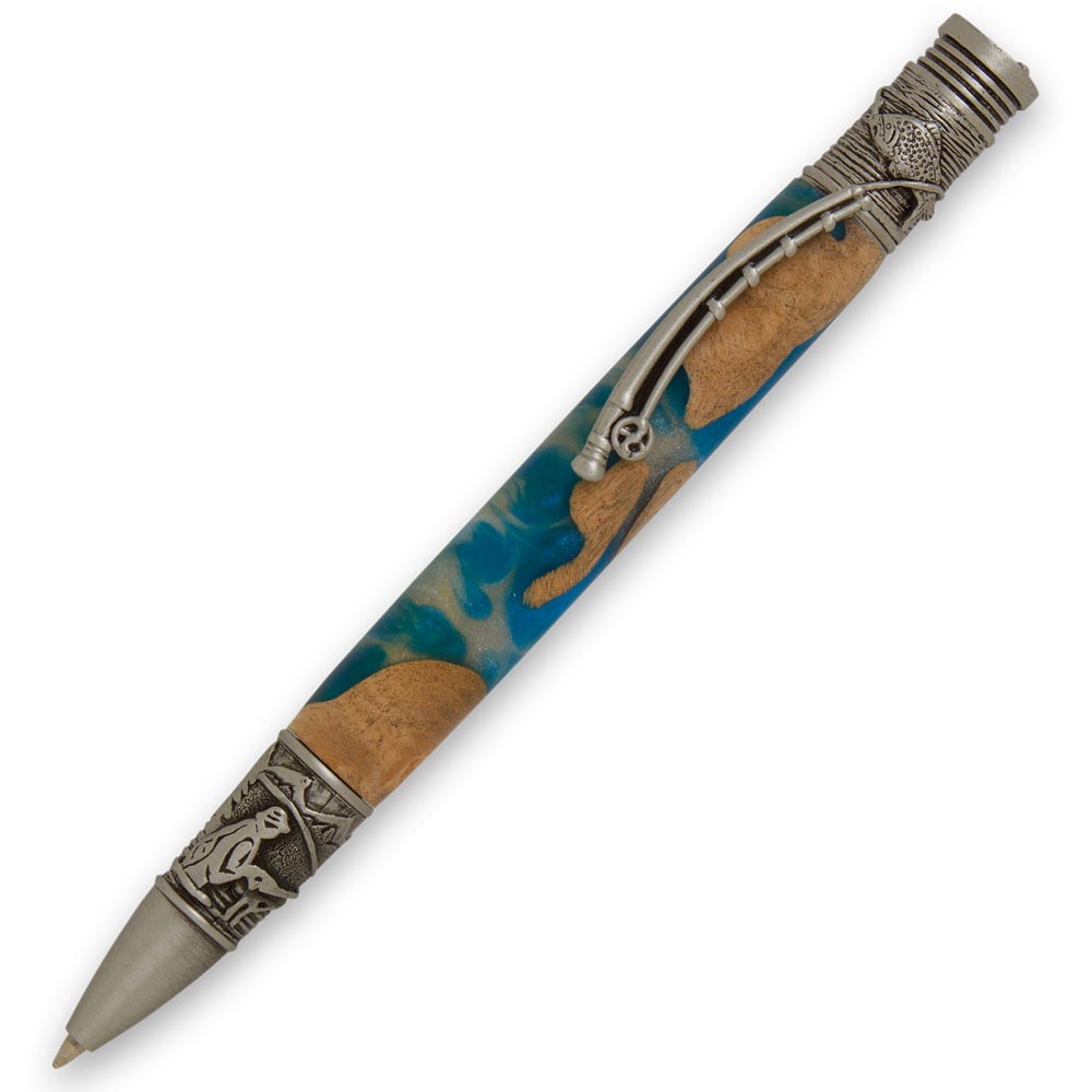 Fly Fishing Twist Pen Kit - Antique Pewter