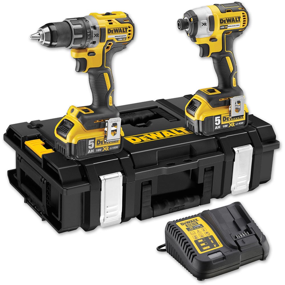 DeWALT DCK266P2 Brushless Combi and Impact Twin Pack 18V (5.0Ah)