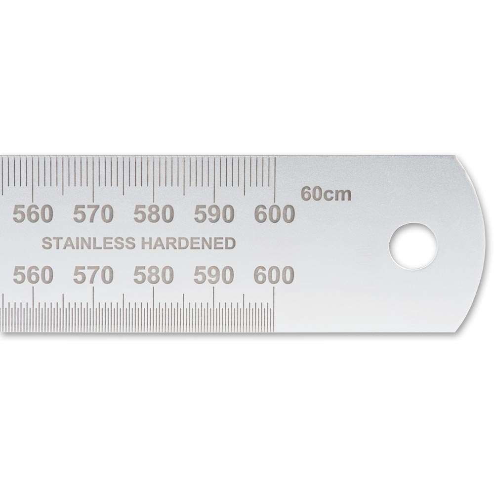 Axminster Stainless Steel Metric Rule - 600mm