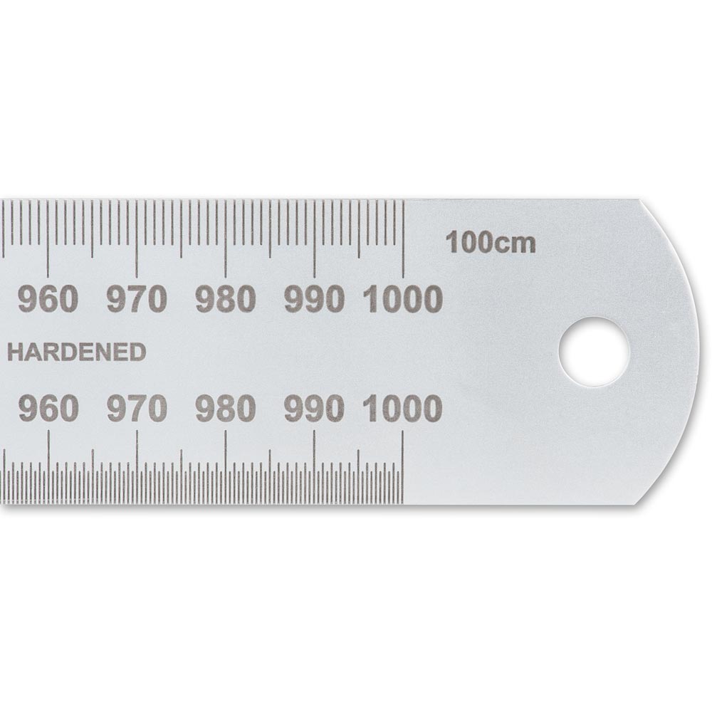 Axminster Stainless Steel Metric Rule - 1,000mm