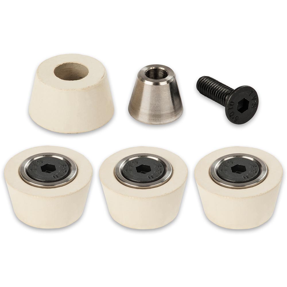 Axminster Woodturning Buttons and Inserts for Button Jaws (Pkt 4)