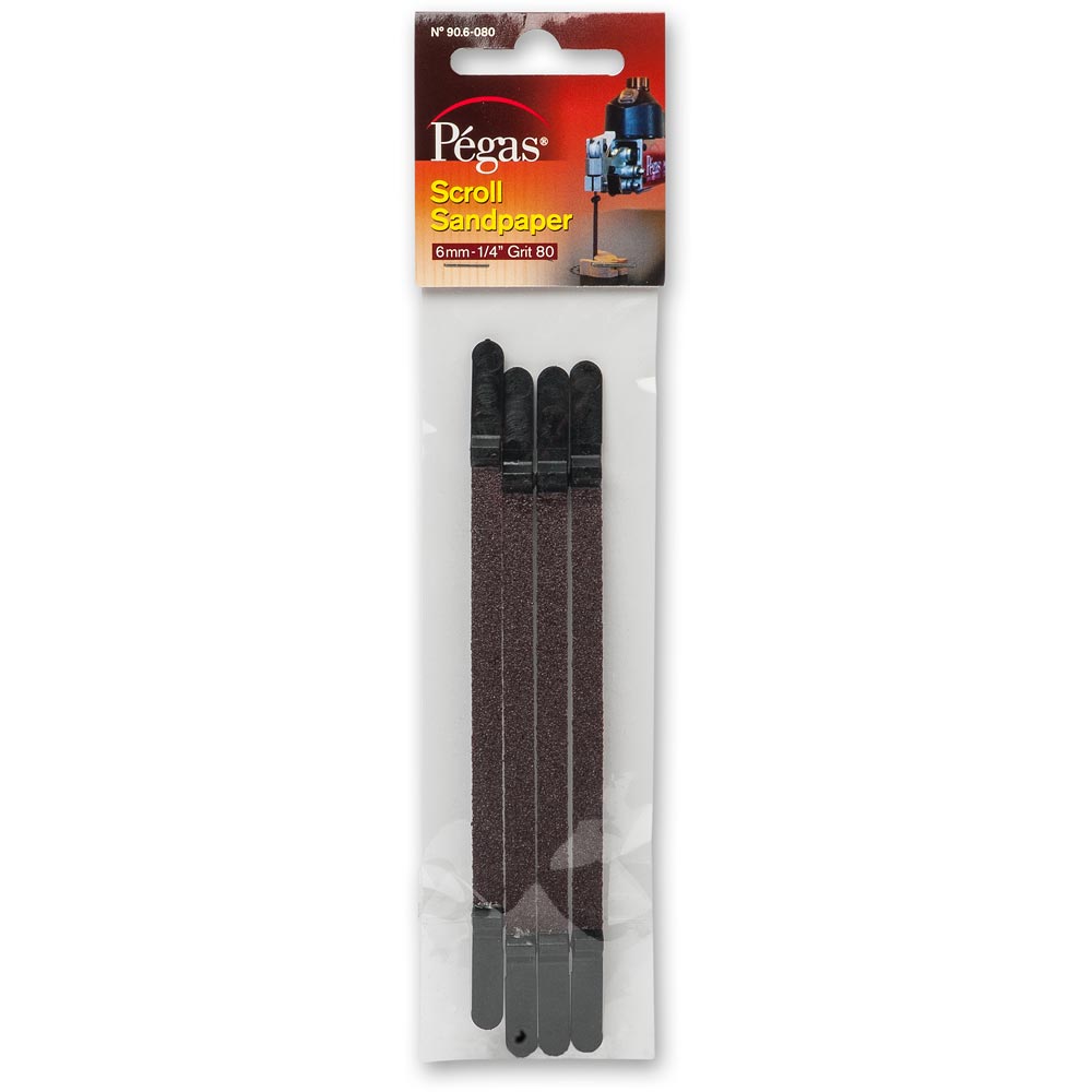 Pegas Scroll Sand Papers (Pkt 4)