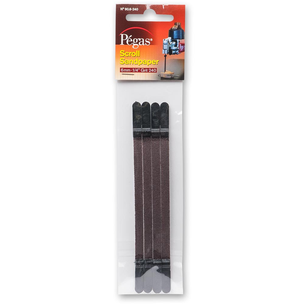 Pegas Scroll Sand Papers (Pkt 4)