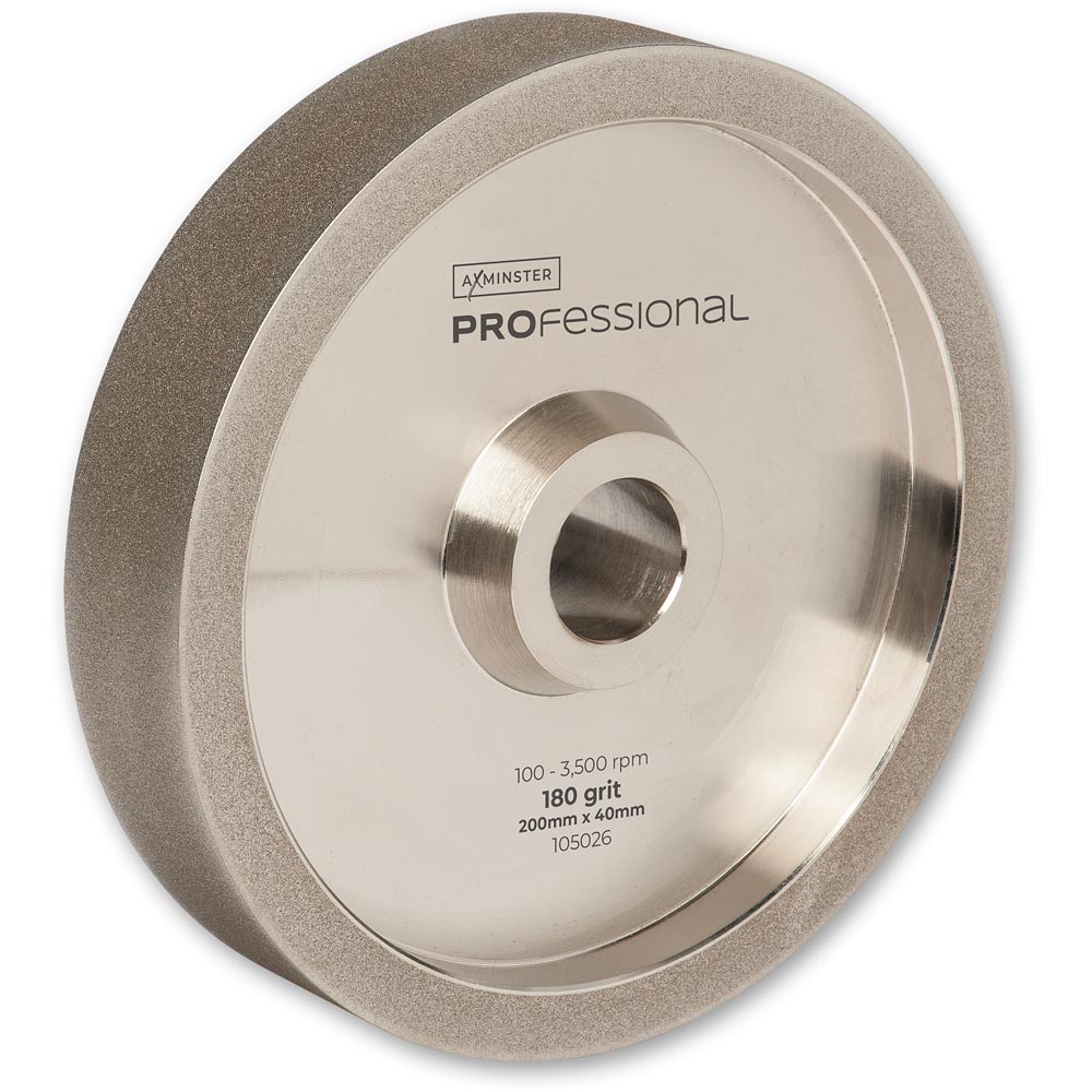 Axminster CBN Wheel 200 x 40mm - 180g