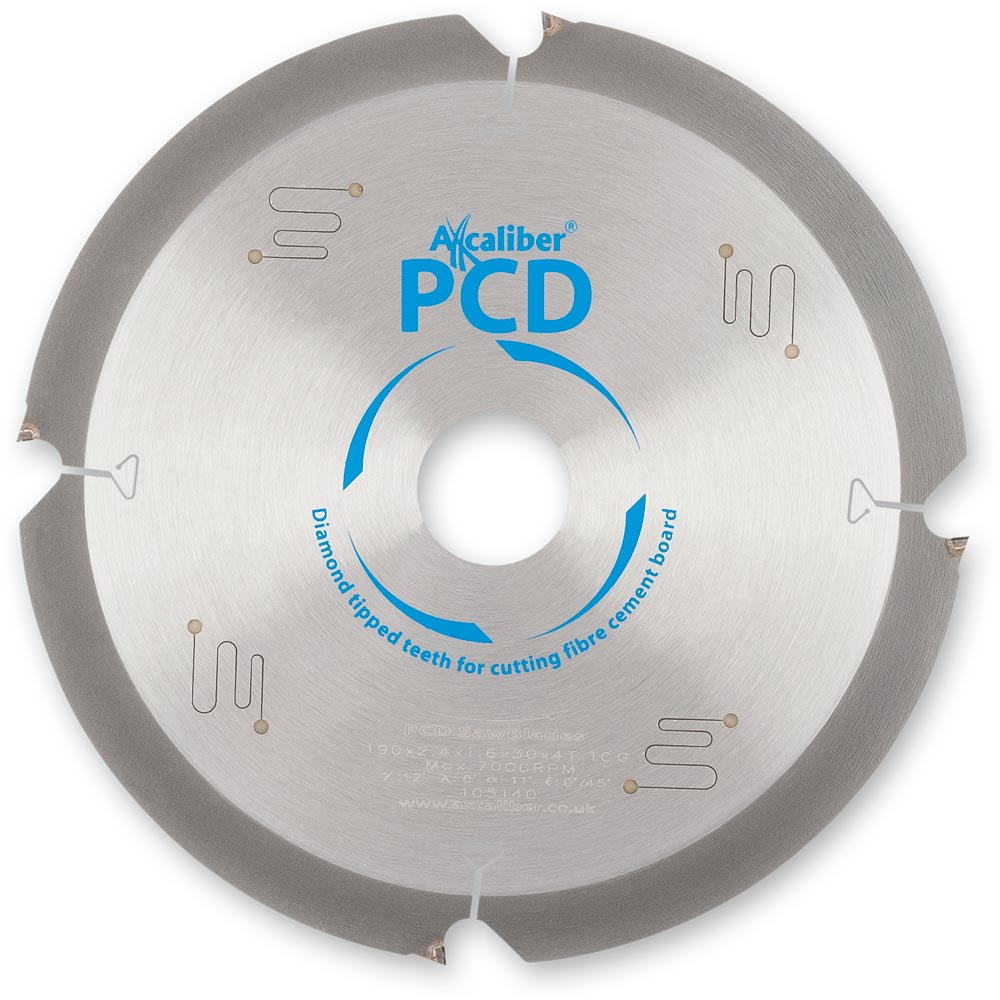 Axcaliber Diamond Saw Blade PCD - 190mm x 2.4mm x 30mm 4T