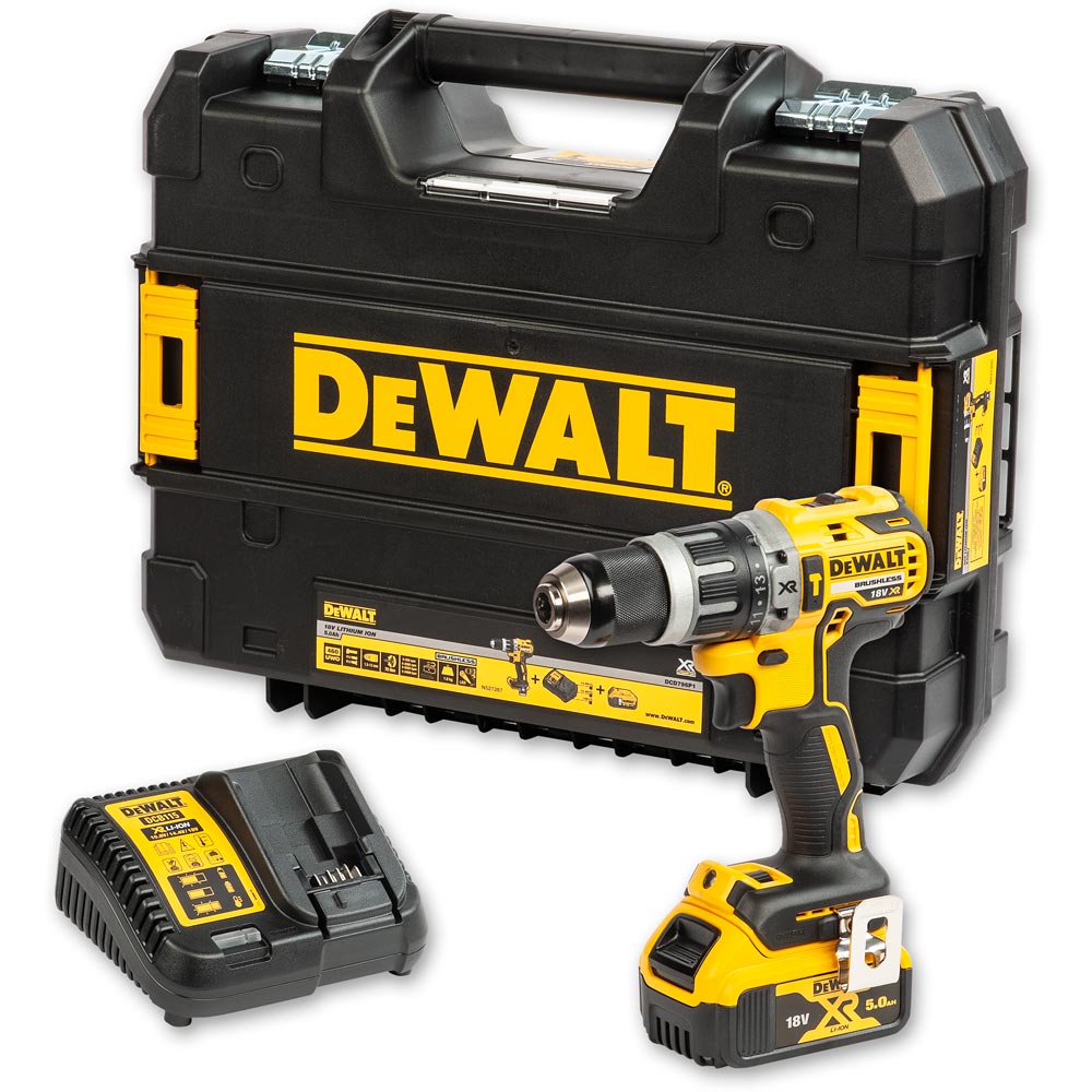 DeWALT DCD796P1 Compact Brushless Combi 18V (5.0Ah)