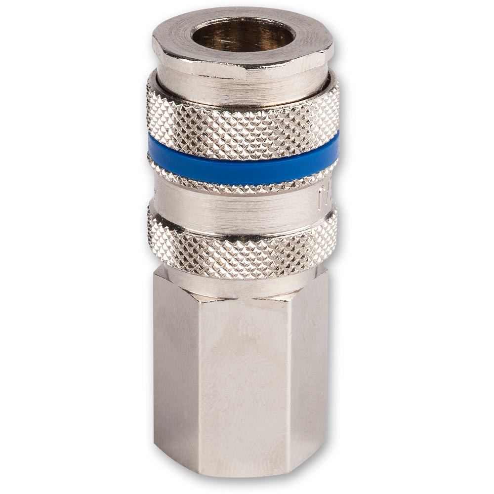 Axminster Quick Release Airline Fitting 1/4" BSPT Female to Euro Female