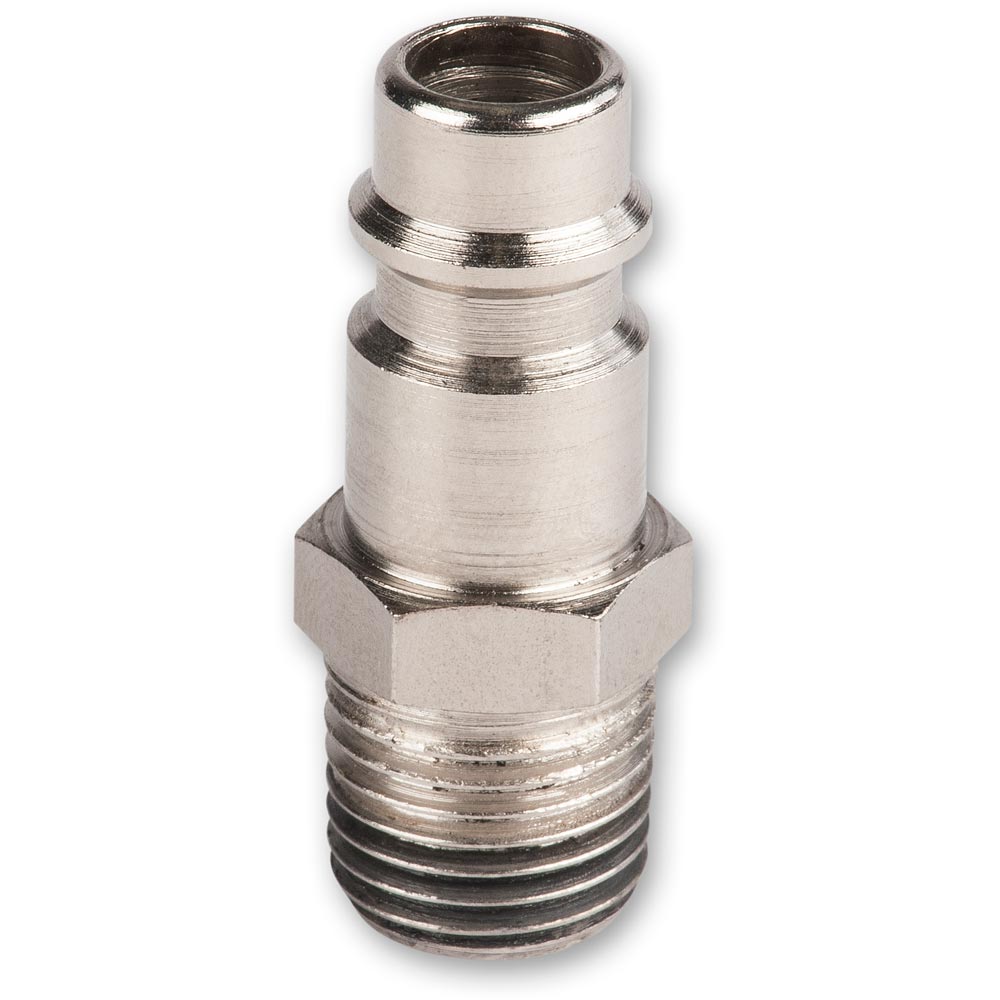 Axminster Quick Release Airline Fitting 1/4" BSPT Male to Euro Male Bayonet