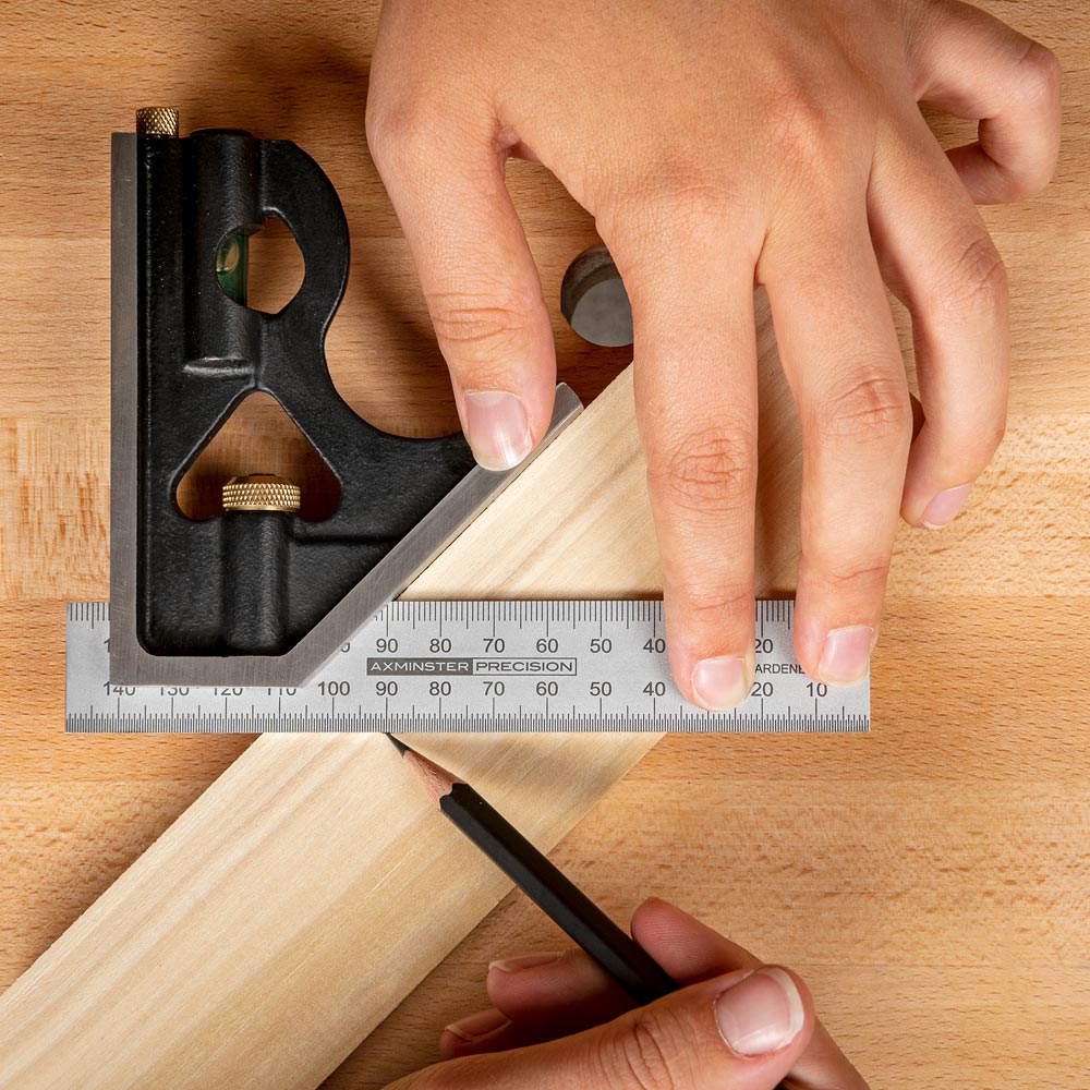 Axminster Combination Square Set 150mm (3 Piece)