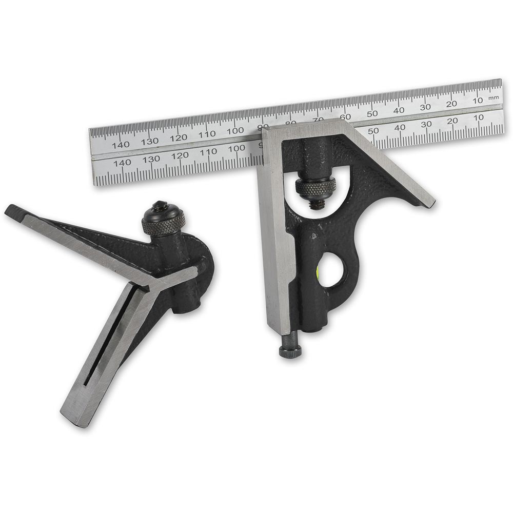 Axminster Combination Square Set 150mm (3 Piece)