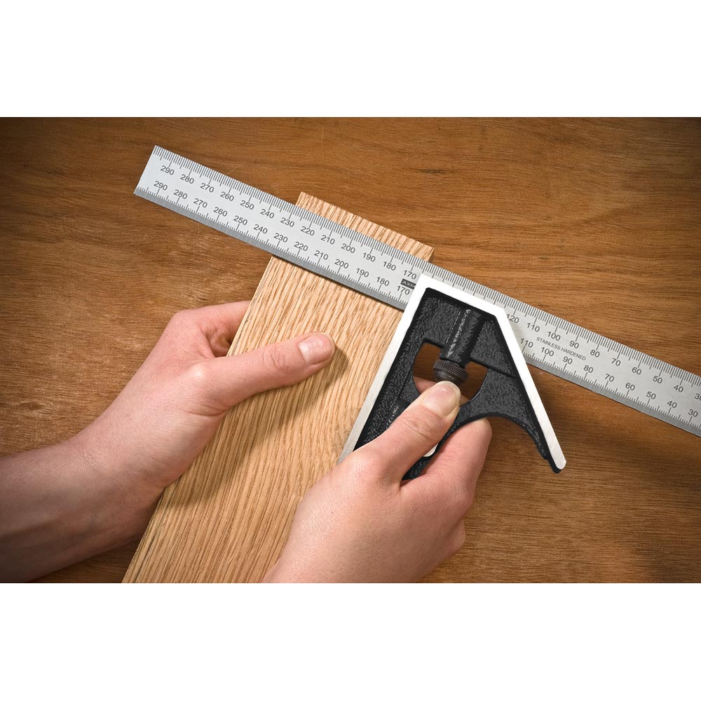 Axminster Combination Square Set 300mm (4 Piece)