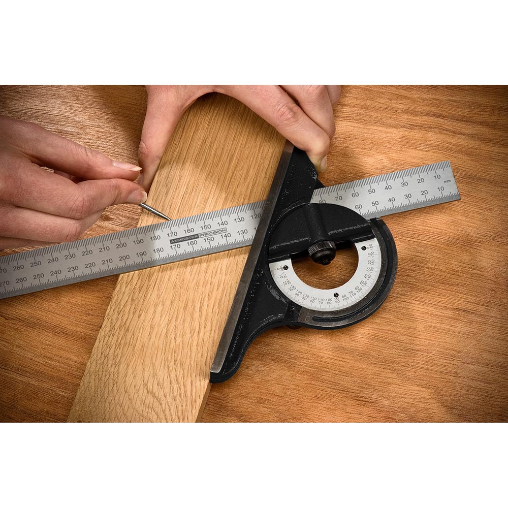 Axminster Combination Square Set 300mm (4 Piece)