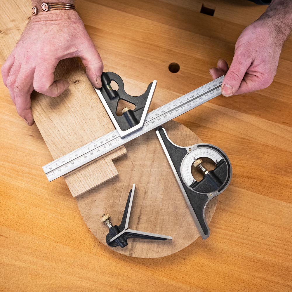 Axminster Combination Square Set 300mm (4 Piece)