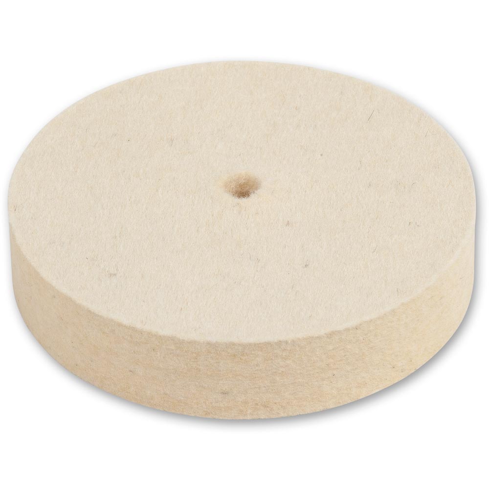 Axminster Twist & Fix 100mm Felt Wheel - Med
