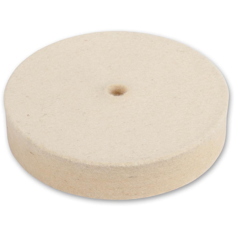 Axminster Twist & Fix 100mm Felt Wheel - Hard