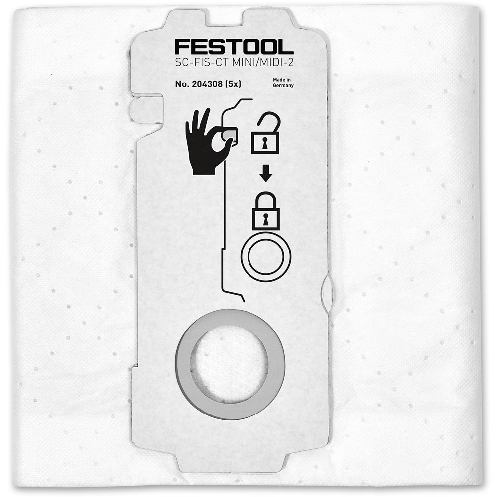 Festool SELFCLEAN MINI & MIDI Filter Bag (2019) Ptk 5