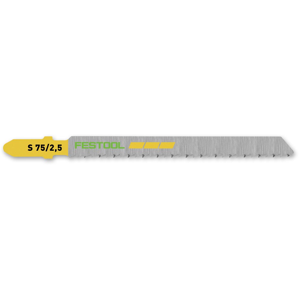 Festool S75/2.5 Jigsaw Blades Fine Precision Wood (Pkt 5)