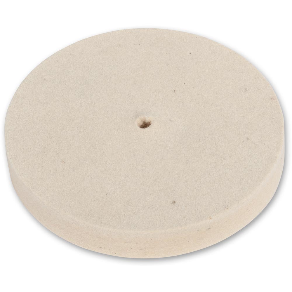 Axminster 150mm Felt Wheel Plain Bore - Hard