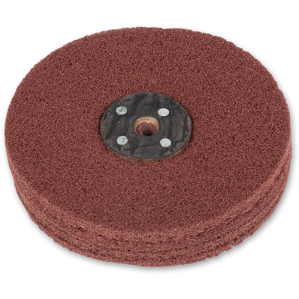 Axminster 150mm Nylon Abrasive Wheel Plain Bore - Medium