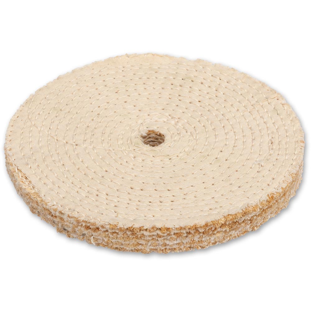 Axminster 150mm Sisal Polishing Mop Plain Bore