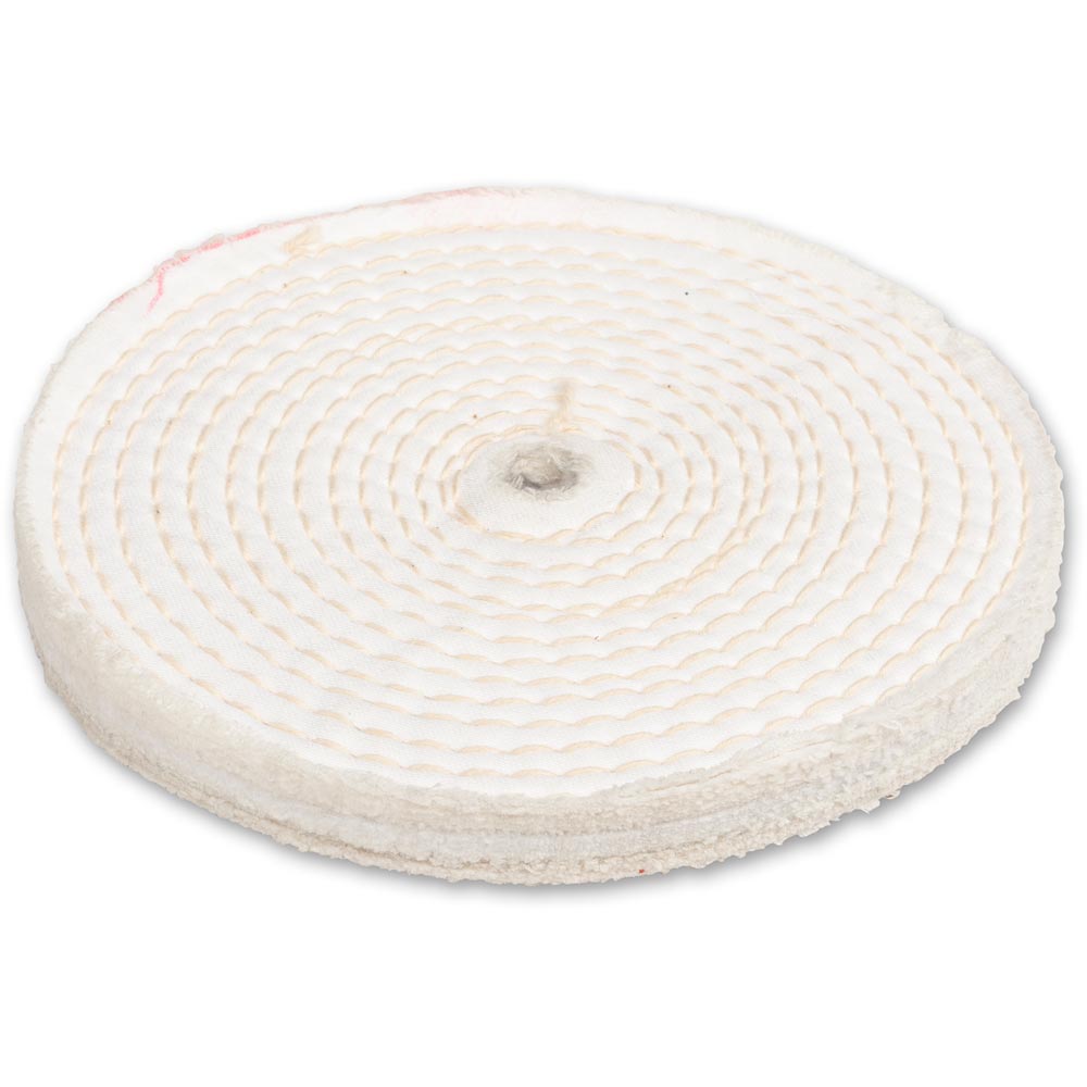 Axminster 150mm Stitched Polishing Mop Plain Bore