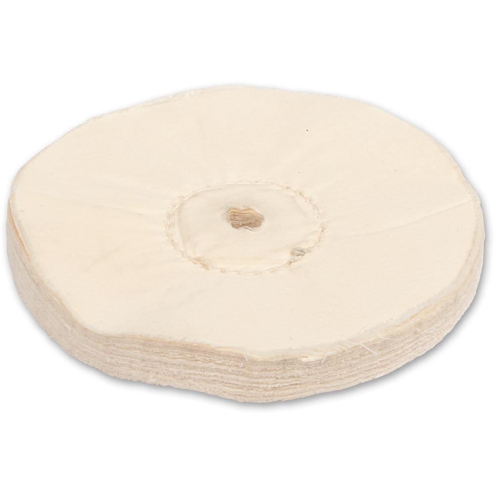 Axminster 150mm Loose-Leaf Polishing Mop Plain Bore