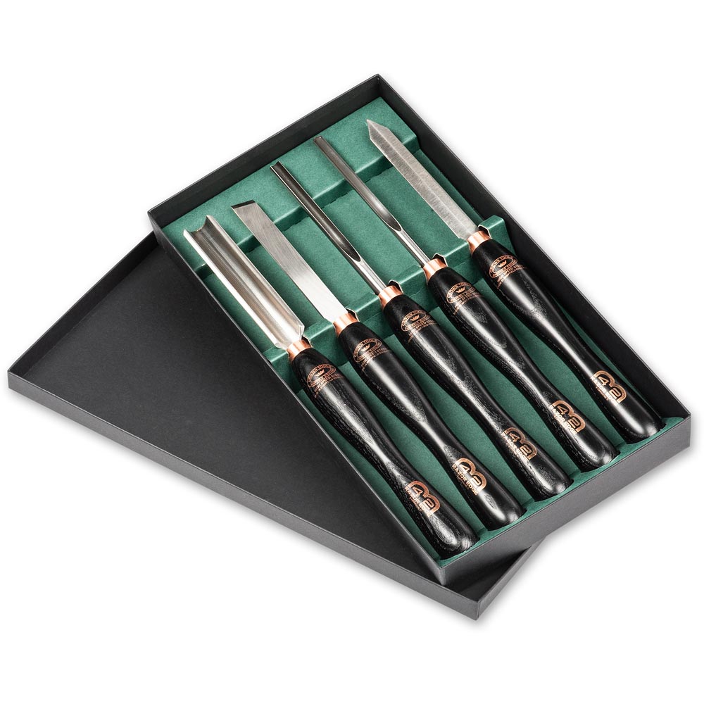 Crown 5 Piece Cryo M42 Woodturning Tool Set
