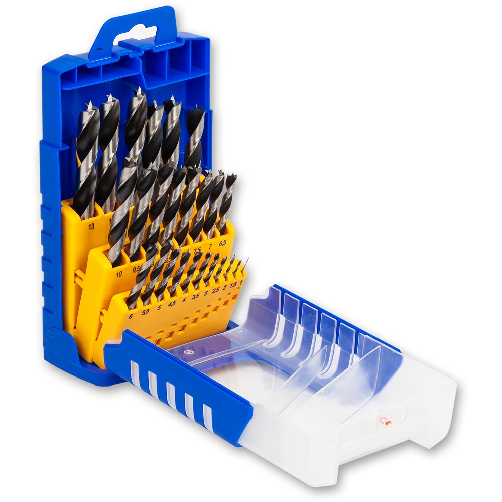 FISCH 25 Piece SP Brad Point Drill Bit Set